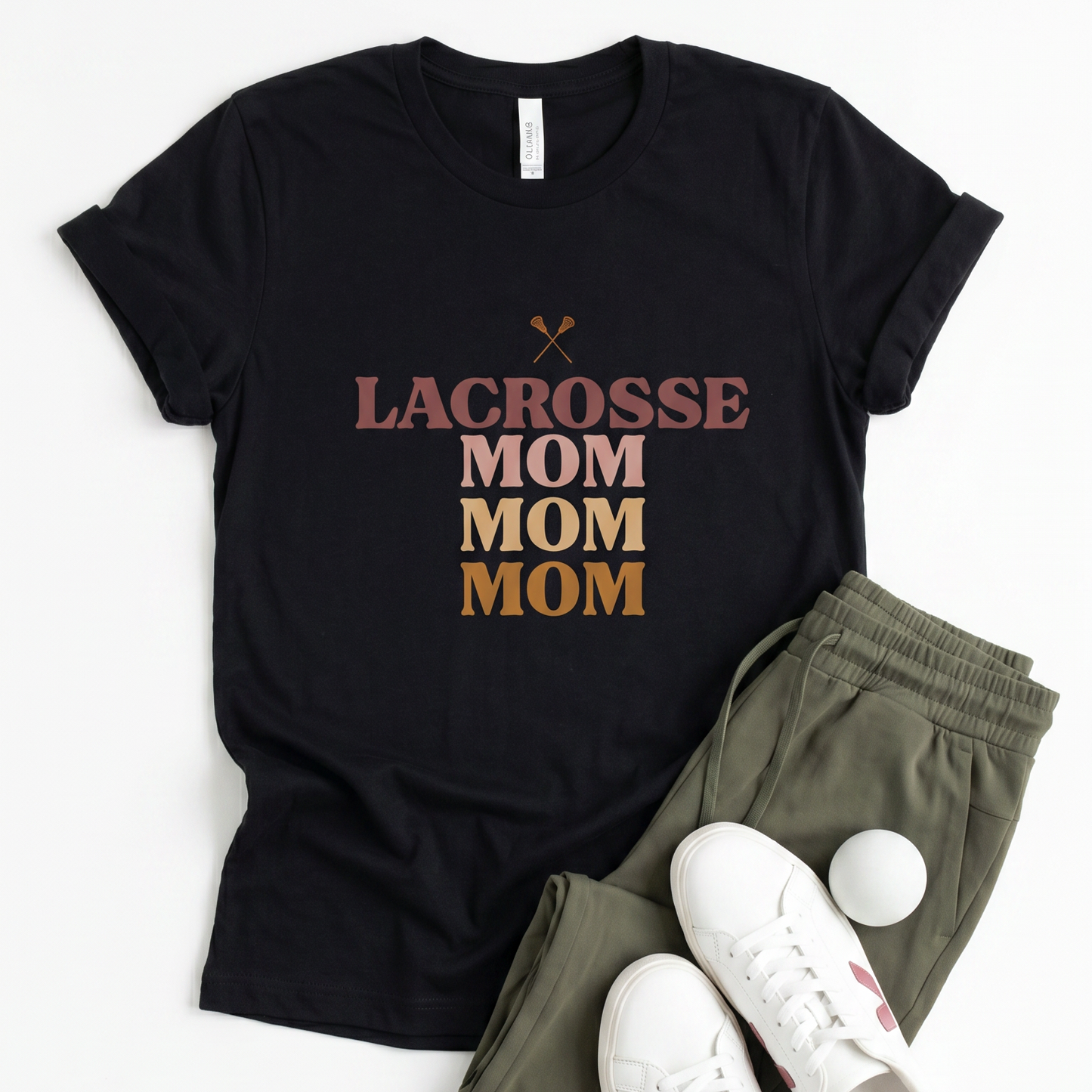 Lacrosse Mom Mom Mom Tee