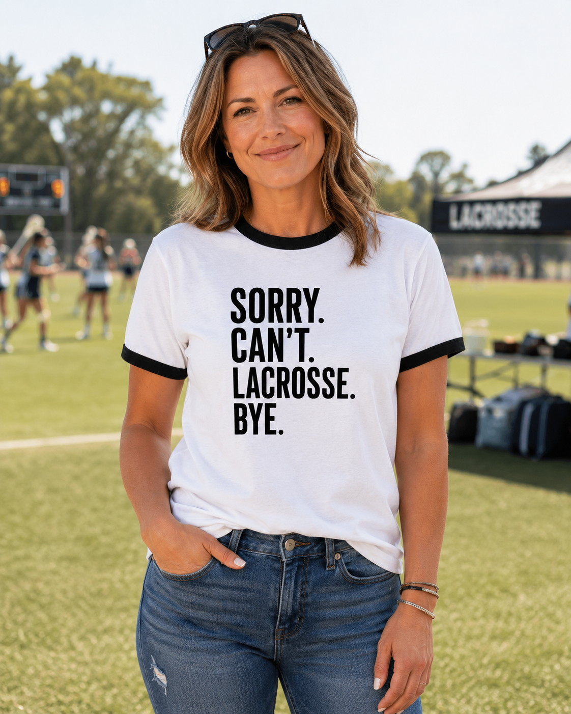 Sorry. Can’t. Lacrosse. Bye.