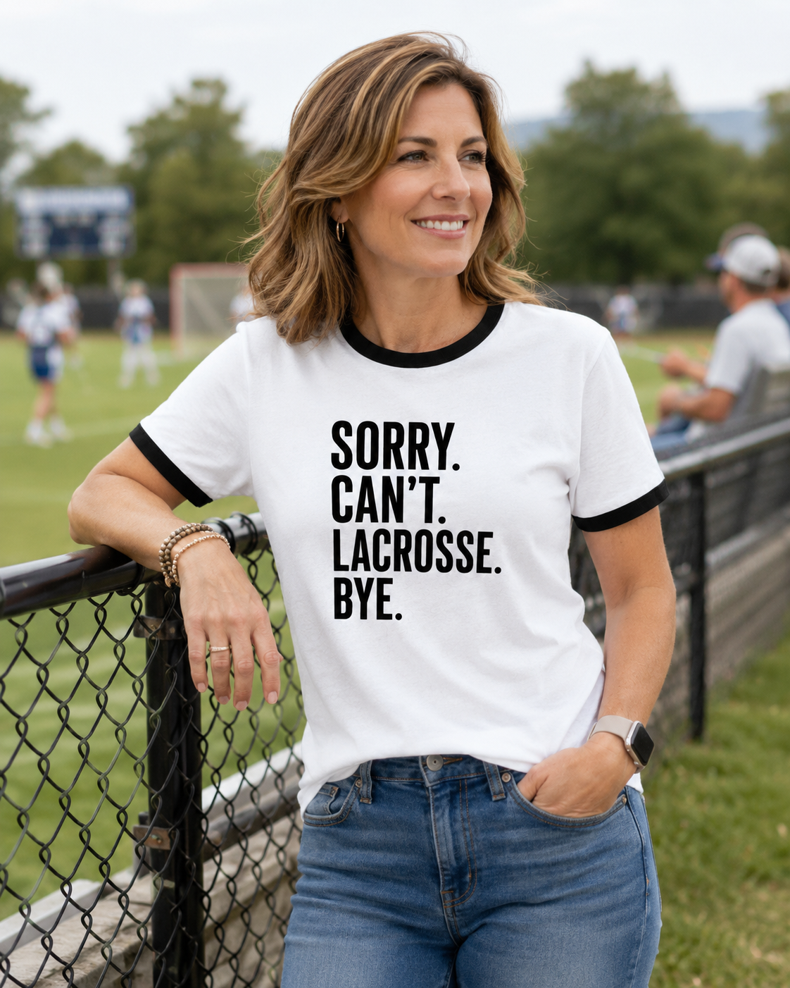 Sorry. Can’t. Lacrosse. Bye.